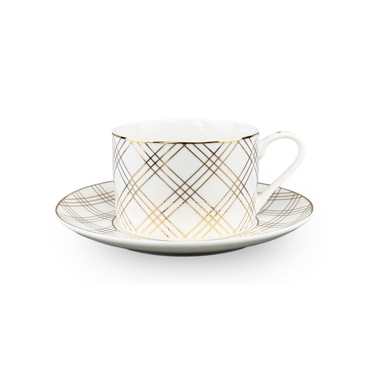 Tea Cups 12pc Set 200 cc Bone China w/Real gold Rims wtc/ Gold