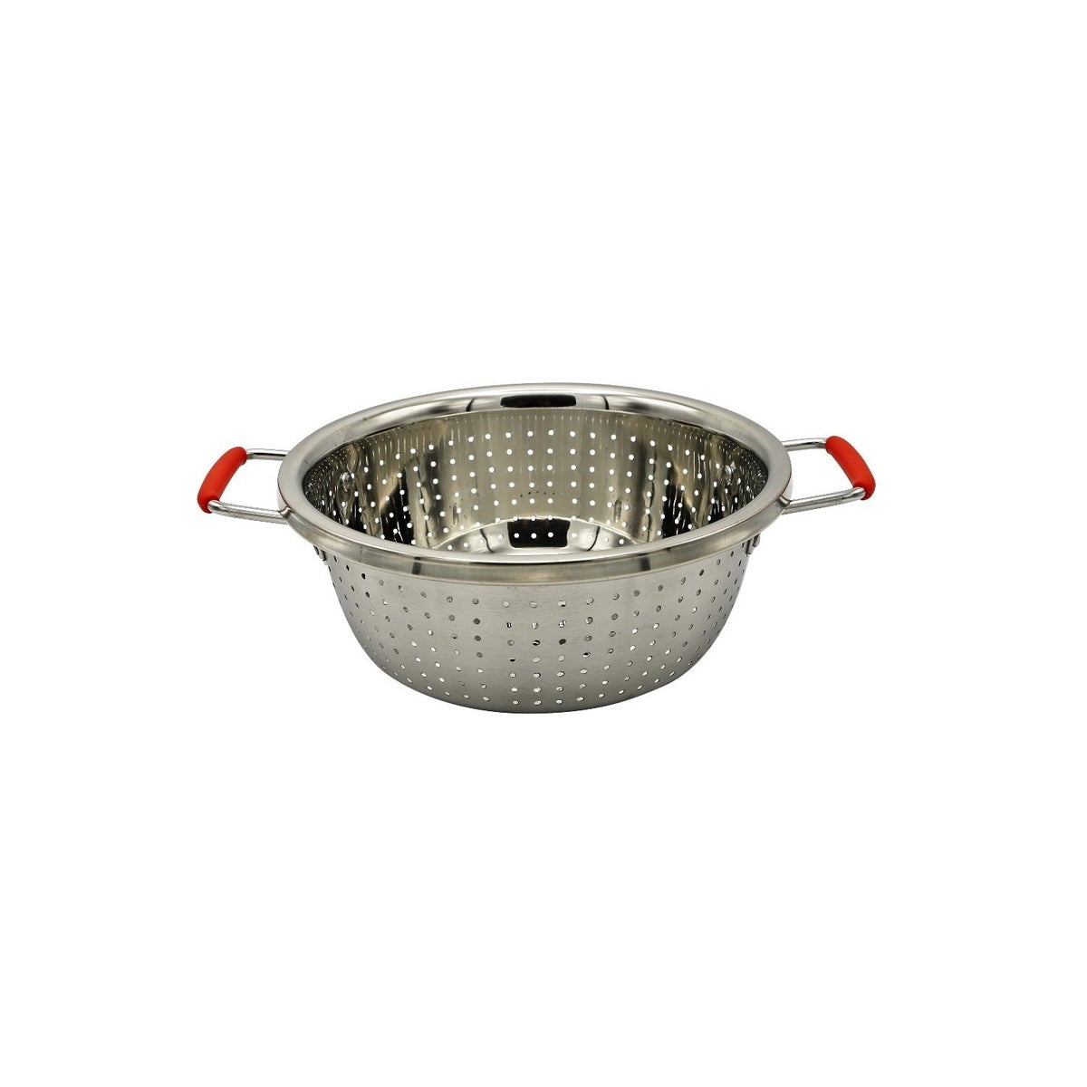 Colander S/S 28cm Polished - w/Silicon Handles 40PC/CASE