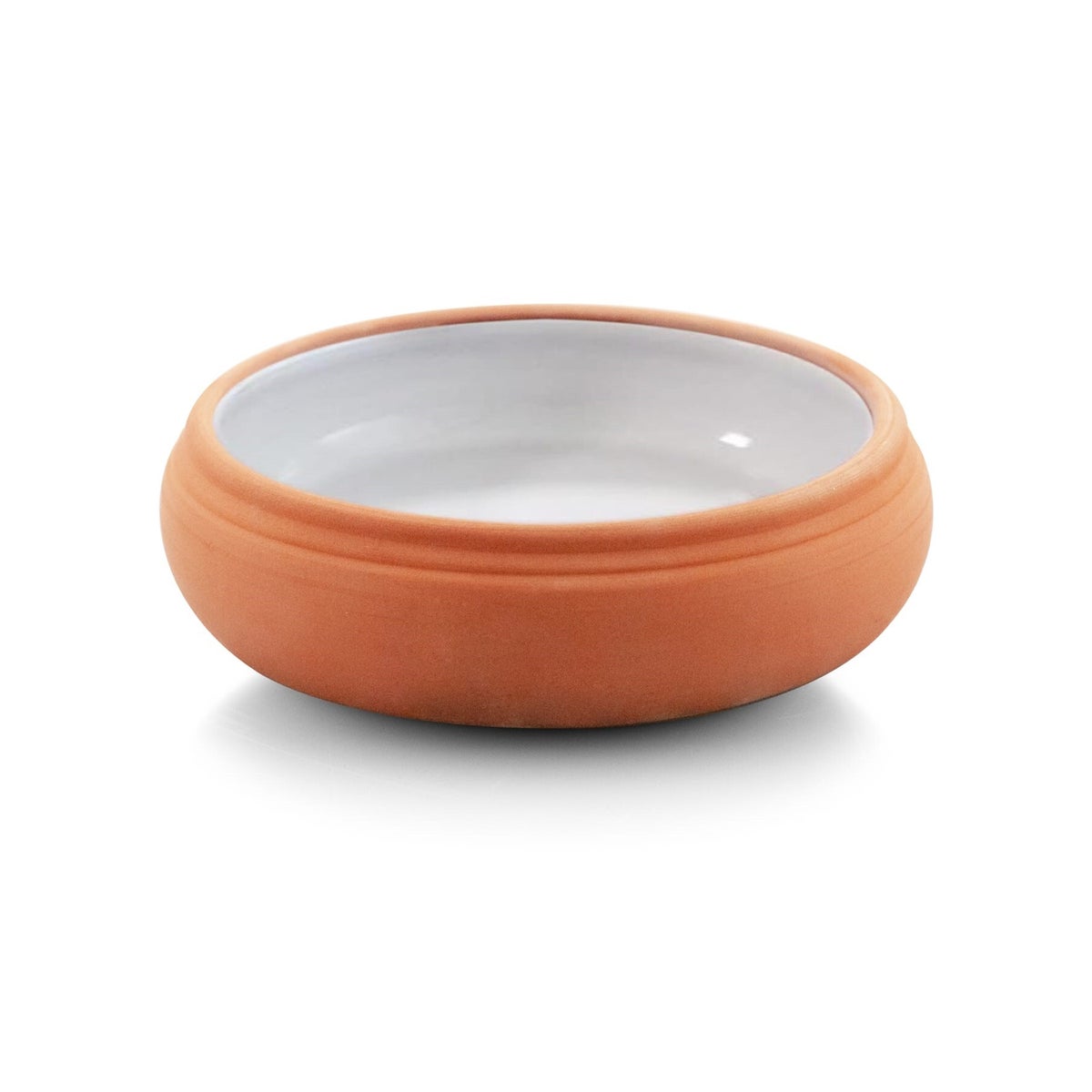 SOUP BOWL, 20x7 CM, (INNER WHITE GLAZED) 1 PCS, SHRINK