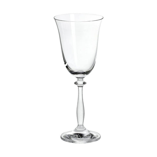 Angela - Bohemia Wine Glass w/Stem 6pc Set 250ml
