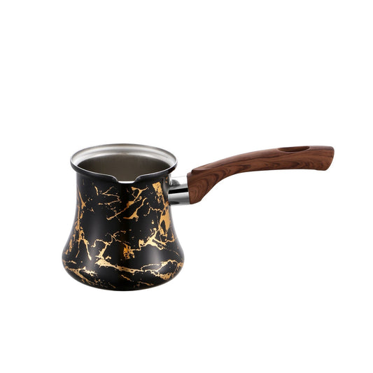 Coffee Warmer Stainless Steel Marble Coating Black 550ml 1mm