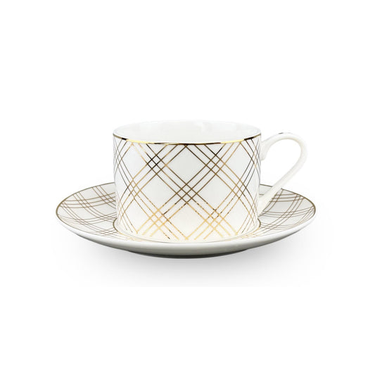 Tea Cups 12pc Set 200 cc Bone China w/Real gold Rims wtc/ Gold