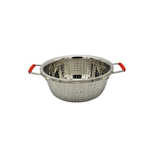 Colander S/S 28cm Polished - w/Silicon Handles 40PC/CASE