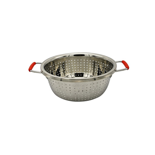 Colander S/S 32cm Polished - w/Silicon Handles 30PC/CASE