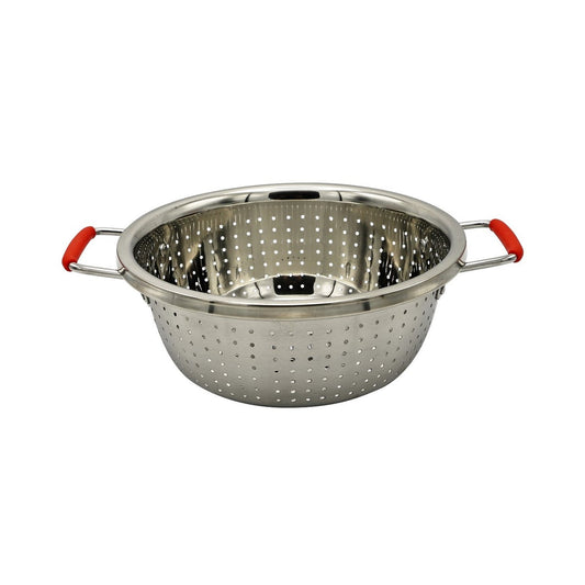 Colander S/S 36cm Polished - w/Silicon Handles 30PC/CASE