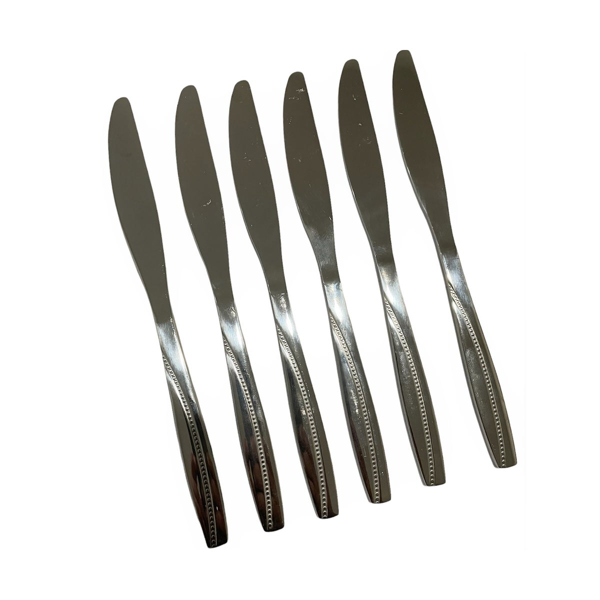 Fruit Knife 6pc Set Gold/Silver S/S 100set/box