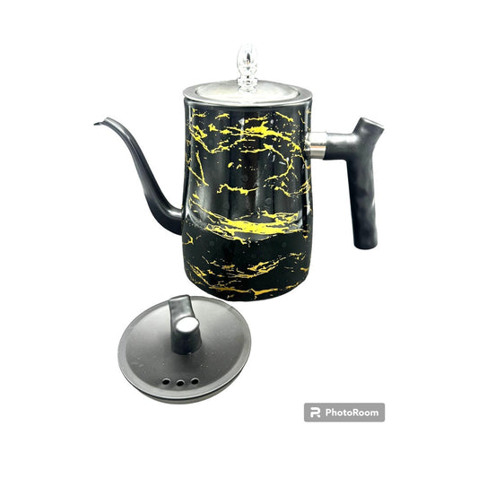 Tea Pot S/S 1.5L Marble Black